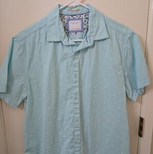 Denim & Flower Blue Casual Button Down Shirt